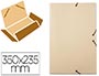 PASTA DE ELASTICOS LIDERPAPEL COM ABAS EM CARTOLINA 350 GR COR CREME. MEDIDAS: 350X235 MM