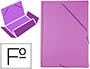 PASTA DE ELASTICOS LIDERPAPEL PLASTICO FOLIO ABA COR LILAS