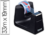 DESENROLADOR TESA DE SECRETARIA PLASTICO EASY CUT SMAT PRETO PARA ROLO DE 33MX19 MM