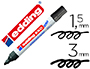 MARCADOR EDDING PARA QUADRO BRANCO 660 COR PRETO PONTA REDONDA 3 MM RECARREGAVEL
