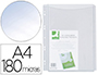 BOLSA CATALOGO/MICA Q-CONNECT COM FOLE DIN A4 PVC 180 MICRONS BOLSA DE 5 UNIDADES