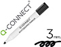 MARCADOR Q-CONNECT QUADRO BRANCO PRETO PONTA REDONDA 3.0 MM