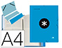 PASTA CLASSIFICADORA LIDERPAPEL ANTARTIK 12 DEPARTAMENTOS DE ELATICOS EM FORRADO COR AZUL