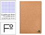 BLOC ESPIRAL LIDERPAPEL FOLIO ECOUSE TAPA CARTULINA KRAFT 80 HOJAS PAPEL RECICLADO 60 GR CUADRO 4 MM. CON MARGEN
