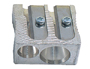 APARA LAPIS METALICO M+R DE DOIS USOS RECTANGULAR