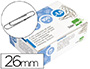 CLIPS LIDERPAPEL LABIADOS N.1,5 26 MM CAIXA DE 100 UNIDADES