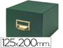 FICHEIRO PARA FICHAS TELA VERDE PARA 500, 125 X 200 MM