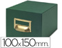 FICHEIRO PARA FICHAS TELA VERDE PARA 1000, 100 X 150 MM