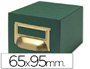 FICHEIRO PARA FICHAS TELA VERDE PARA 1000, 65 X 95 MM
