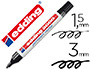 MARCADOR EDDING 3000 PRETO PERMANENTE-PONTA REDONDA 3 MM