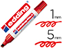 MARCADOR EDDING MARCADOR PERMANENTE 1 VERMELHO -PONTA BISELADA 5 MM