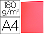 CLASSIFICADOR LIDERPAPEL DIN A4 VERMELHO PASTEL 180GR