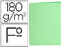 CLASSIFICADORES LIDERPAPEL FOLIO VERDE PASTEL 180G/M2