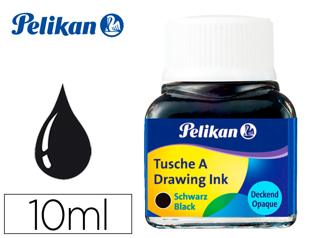TINTA DA CHINA PELIKAN FRASCO 10 ML PRETA