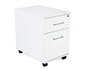 ARMARIO ROCADA COM DOIS GAVETAS SERIE STORE 58X40X59,5 CM ACABAMENTO AW04 BRANCO/BRANCO