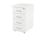 ARMARIO ROCADA COM QUATRO GAVETAS SERIE STORE 60X50X72 CM ACABAMENTO AW04 BRANCO/BRANCO