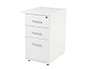 ARMARIO ROCADA COM TRES GAVETAS SERIE STORE 60X50X72 CM ACABAMENTO AW04 BRANCO/BRANCO