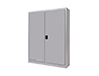 ARMARIO METALICO ROCADA DOIS PORTAS INCLUI DOIS PRATELEIRA 90X105X45 CM ACABAMENTO AC00 CINZA/CINZA