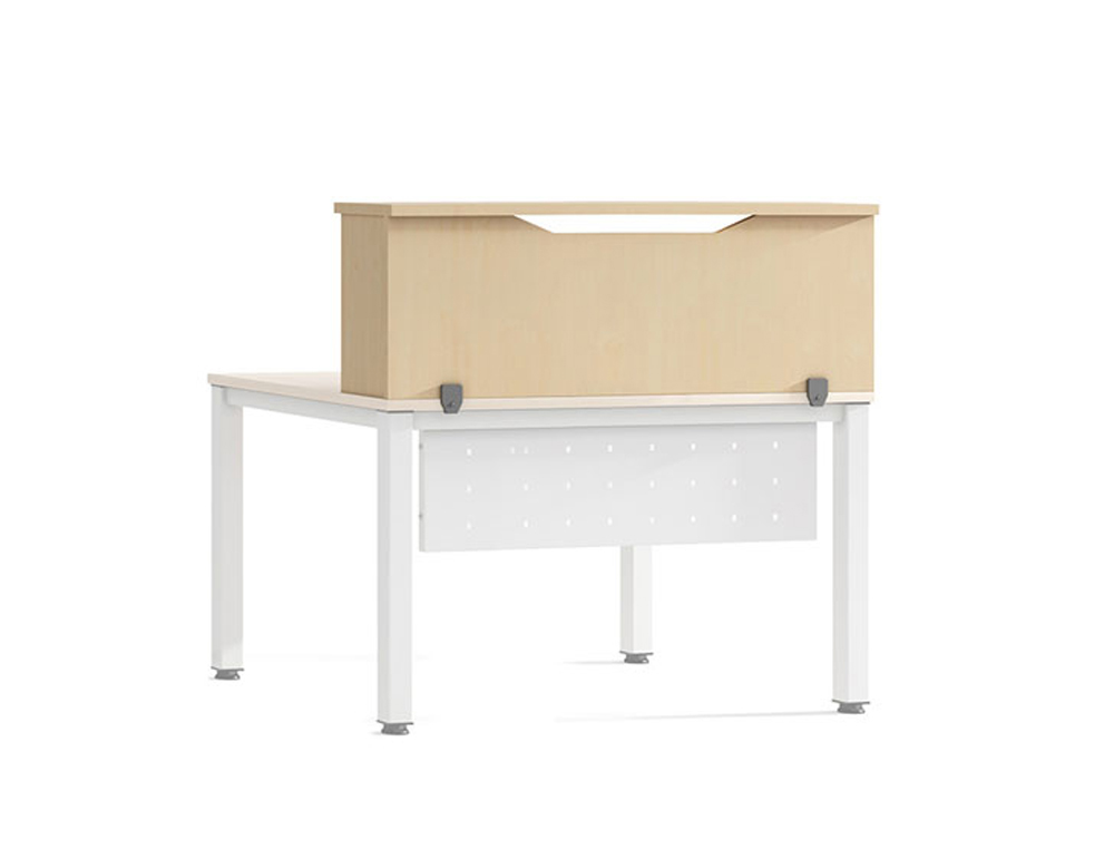 APOIO DE SECRETARIA ROCADA VALIDO PARA MESAS WORK METAL EXECUTIVE 180X30X40 CM ACABAMENTO AA01 FAIA/FAIA