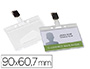 IDENTIFICADOR Q-CONNECT RIGIDO PLASTICO ACABAMENTO BRILHANTE COM MOLA KF14148 9X6,7 CM