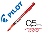 MARCADOR PILOT PONTA FINA V-5 VERMELHO 0.5 MM