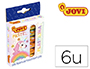 PLASTICINA JOVI 90 ESTOJO 6 UNIDADES CORES PASTEL SORTIDAS 15 G