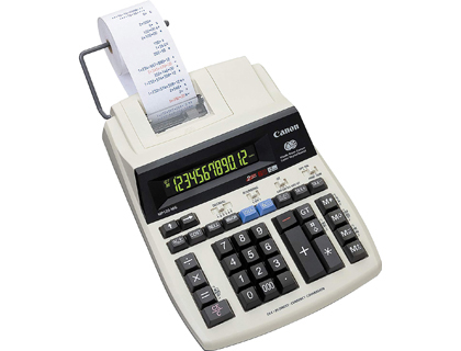 CALCULADORA CANON IMPRESSORA MP120 MG ES II VISOR LCD 12 DIGITOS COR CINZA