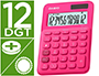CALCULADORA CASIO MS-20UC-RD SECRETARIA 12 DIGITOS TAX +/- COR FUCSIA