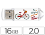 PEN DRIVE TECHONETECH FLASH DRIVE 16 GB 2.0 BE BIKE