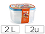 TUPPERWARE PLASTICFORTE TRANSPARENTE TAMPA COR 2 LITROS PACK 2 UNIDADES