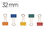 MOLA METALICA Q-CONNECT REVERSIVEL N.3 32 MM CAIXA DE 10 UNIDADES CORES SORTIDAS