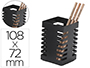 PORTA LAPIS Q-CONNECT METAL QUADRADO PRETA DIAMETRO 72 MM ALTURA 108 MM