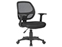 CADEIRA GIRATORIA Q-CONNECT NUORO ENCOSTO MEDIO REGULAVEL EM ALTURA 870+120MM ALT 550MM LARG 590MM PROF 590 MM COR PRETA