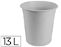 CESTO PLASTICO Q-CONNECT CINZA OPACO 13 LITROS
