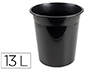 CESTO PLASTICO Q-CONNECT PRETO OPACO 13 LITROS