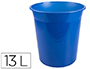 CESTO PLASTICO Q-CONNECT AZUL TRANSLUCIDO 13 LITROS