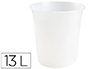 CESTO PLASTICO Q-CONNECT TRANSPARENTE 13 LITROS