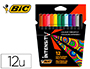 MARCADOR BIC INTENSITY ESTOJO DE 12 CORES SORTIDAS