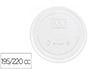 TAMPA DE PLASTICO BIODEGRADAVEL PARA COPO DE 195/220 CC PACK DE 100 UNIDADES