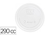 TAMPA DE PLASTICO BIODEGRADAVEL PARA COPO DE 290 CC PACK DE 100 UNIDADES