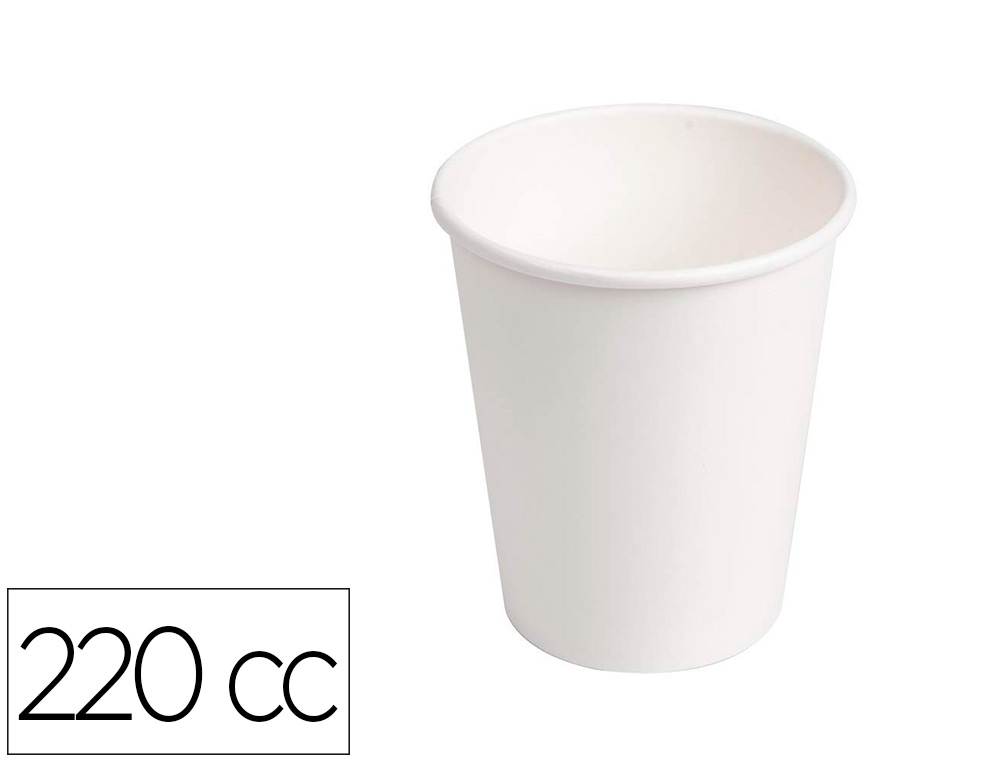 COPO DE CARTAO BIODEGRADAVEL BRANCO 220 CC PACK DE 50 UNIDADES