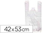 BOLSA RECICLADA 70% BRANCA 50 MC 42X53 CM APTA LEGISLACAO DE BOLSAS 2021