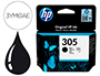 TINTEIRO HP 305 DESKJET 1210 / 1212 / 1255 / 2732 / 2752 / 4155 / 4158 ENVY 6020 / 6052 /6055 / 6420 PRETO 120