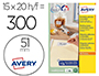 ETIQUETA ADESIVA AVERY BRANCA REDONDA REMOVIVEL PARA IMPRESSORA LASER INJEO DE TINTA E FOTOCOPIADORA 51 MM