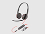 AURICULAR PLANTRONICS BLACKWIRE 3320 DIADEMA BINAURAL CABO USB-A