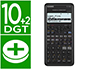 CALCULADORA CASIO FC-100V FINANCEIRA 4 LINHAS 10+2 DIGITOS ARMAZENAMENTO FLASH CALCULO DE IMPOSTOS COM CAPA COR CINZA