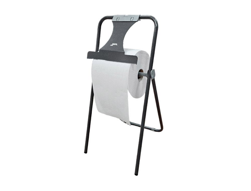 SUPORTE DE BOBINES INDUSTRIAL JOFEL METALICO CHAO COM SERRA DE CORTE PARA BOBINES ATE 500 M 850X418X445 MM