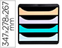 BLOCO CLASSIFICADOR DE SECRETARIA EXACOMPTA BIG-BOX AQUAREL PRETO 4 GAVETAS CORES PASTEL GLOSSY