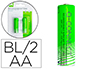 PILHA Q-CONNECT ALCALINA AA 2600 MAH RECARREGAVEL BLISTER DE 2 UNIDADES