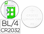 PILHAS Q-CONNECT TIPO BOTAO LITIO CR2032 3V BLISTER DE 4 UNIDADES